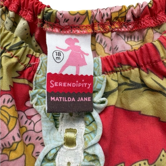 Matilda Jane Serendipity Tomato Peasant Fiona Floral Top Sept 2011 size 18 month - Picture 8 of 10